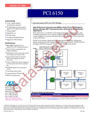PCI6150-BB66BC G datasheet  